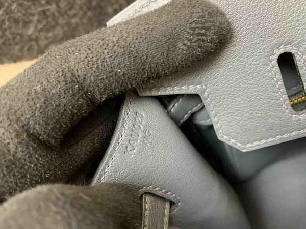 HERMÈS Birkin 25 Toile H canvas Swift Palladium hardware