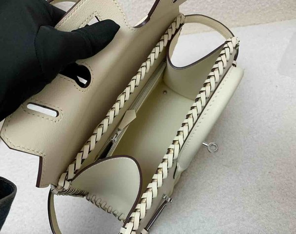 Hermès Birkin 25 Picnic Wicker Milky White