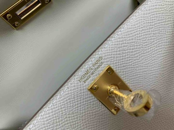 Hermès Mini Kelly II Epsom Craie x Gold Hardware
