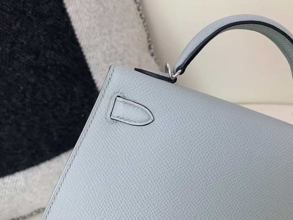 Hermès Mini Kelly II  Epsom Gris Perle