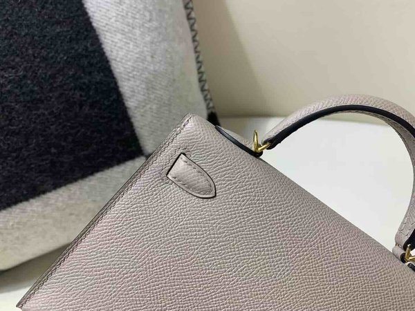 Hermès Mini Kelly II Epsom Gris Asphalte x Gold Hardware