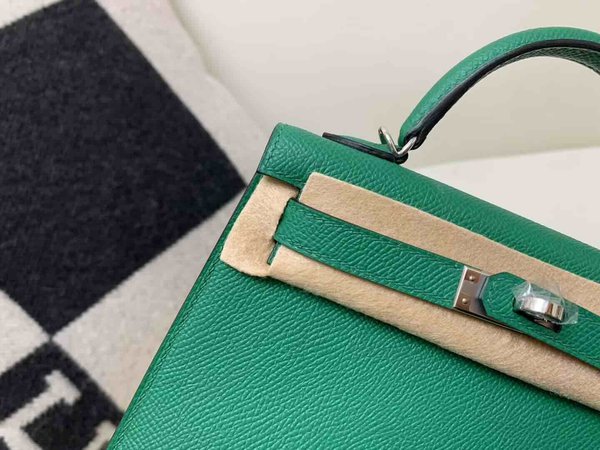 Hermès Mini Kelly II Epsom Cactus Green x Palladium Hardware