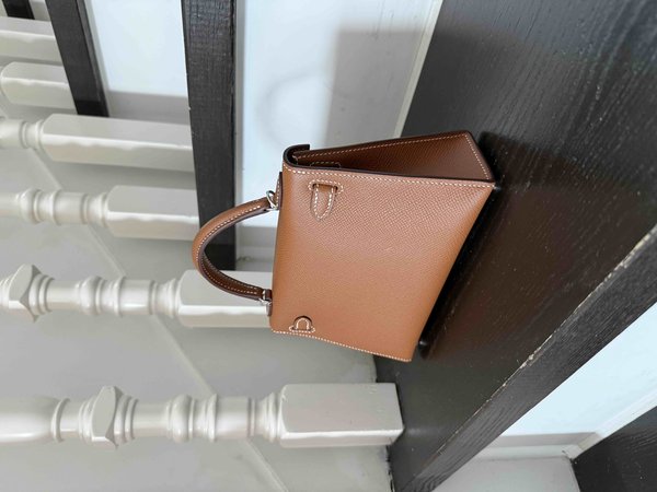 Hermès Mini kelly Epsom Gold x Palladium Hardware
