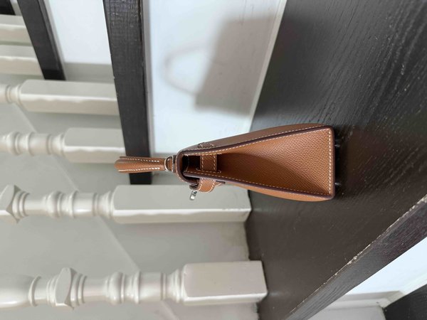 Hermès Mini kelly Epsom Gold x Palladium Hardware