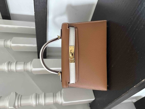 Hermès Mini Kelly Gold x Craie x Gold Hardware