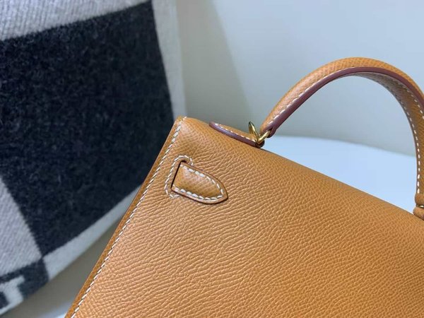 Hermès Mini Kelly II Epsom Gold x Gold Hardware