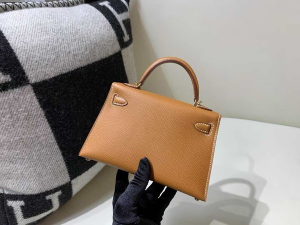 Hermès Mini Kelly II Epsom Gold x Gold Hardware