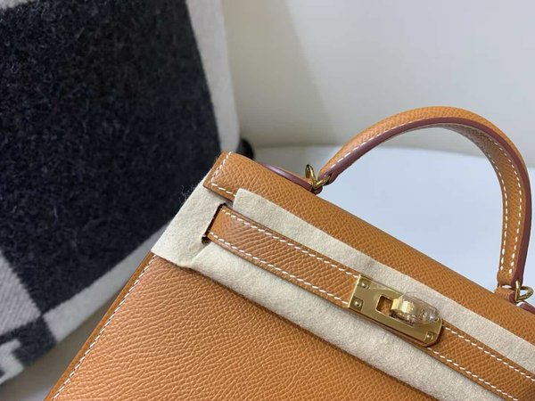 Hermès Mini Kelly II Epsom Gold x Gold Hardware