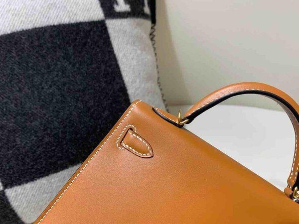 Hermès Mini Kelly II Box Gold x Gold Hardware