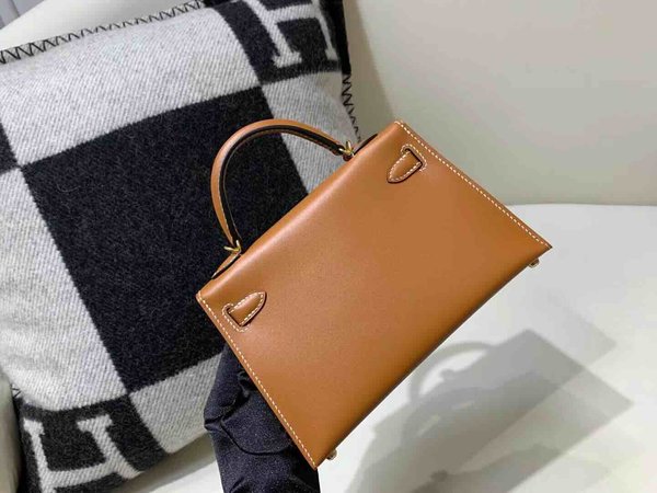 Hermès Mini Kelly II Box Gold x Gold Hardware