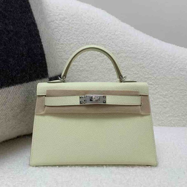 Hermès Mini Kelly II Epsom Jaune Poussin x Palladium Hardware