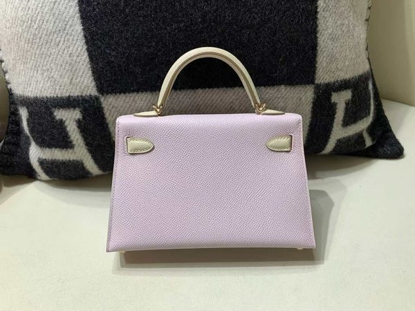 Hermès Mini Kelly II Mauve Sylvestre & Craie Epsom x RoseGold Hardware