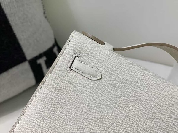 Hermès Mini Kelly I Epsom Craie x Palladium Hardware