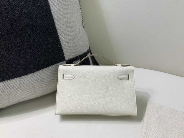 Hermès Mini Kelly I Epsom Craie x Palladium Hardware