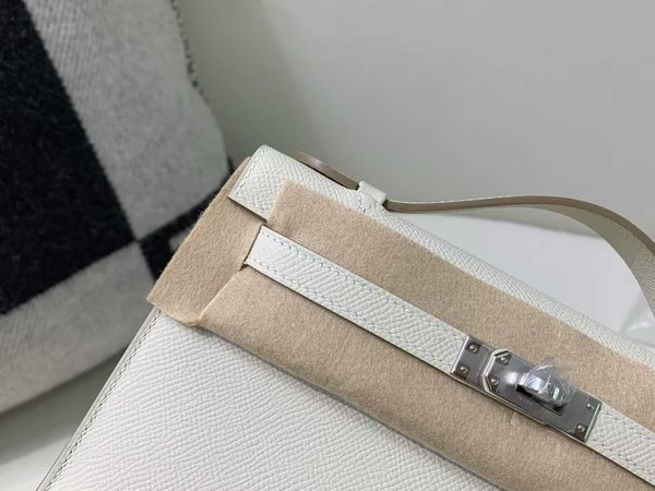 Hermès Mini Kelly I Epsom Craie x Palladium Hardware