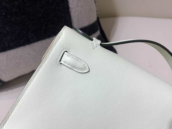 Hermès Mini Kelly I Swift Bubble Green x Palladium Hardware