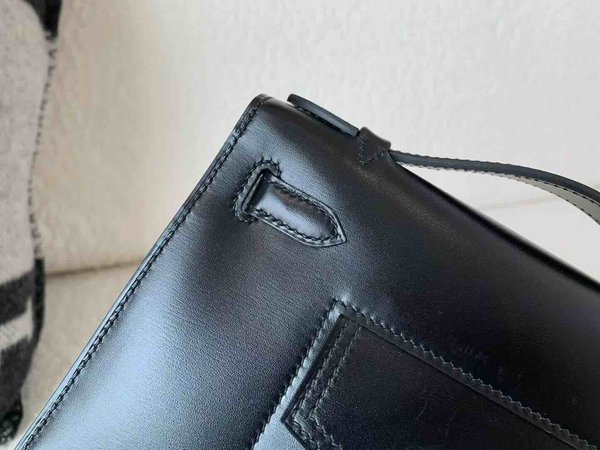Hermès Pochette Rock Box Noir / Palladium Hardware