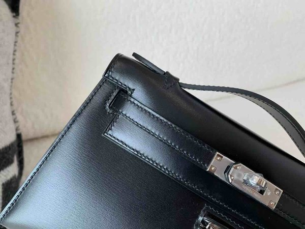 Hermès Pochette Rock Box Noir / Palladium Hardware
