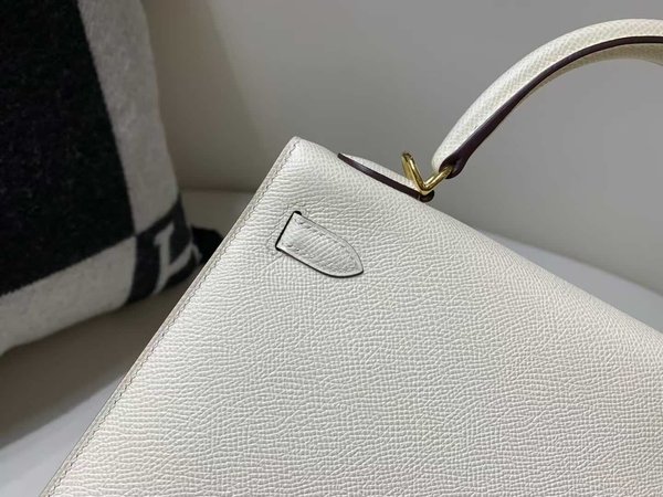 Hermès Kelly 25 Epsom Craie x Gold Hardware