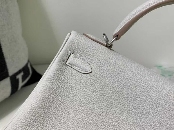 Hermès Kelly 25 Togo Gris Perle x Palladium Hardware
