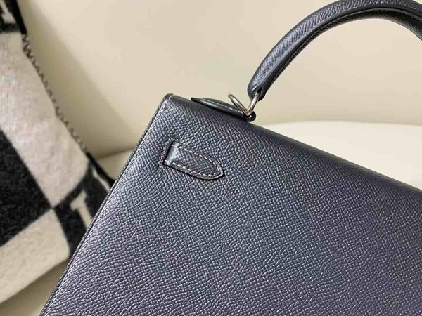 Hermès Kelly 25 Epsom Graphite Grey x Palladium Hardware