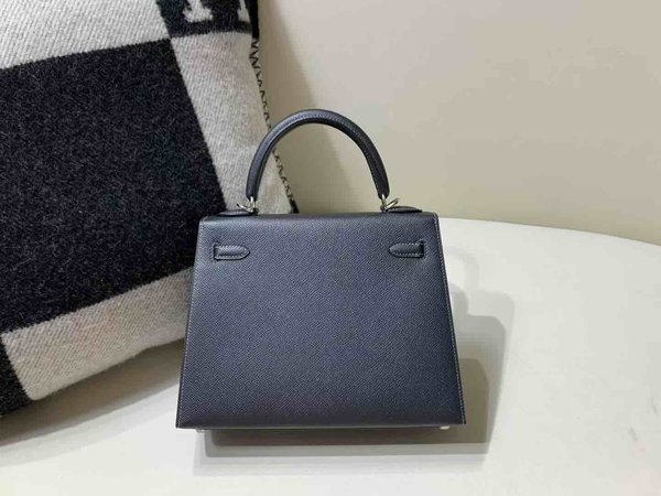 Hermès Kelly 25 Epsom Graphite Grey x Palladium Hardware