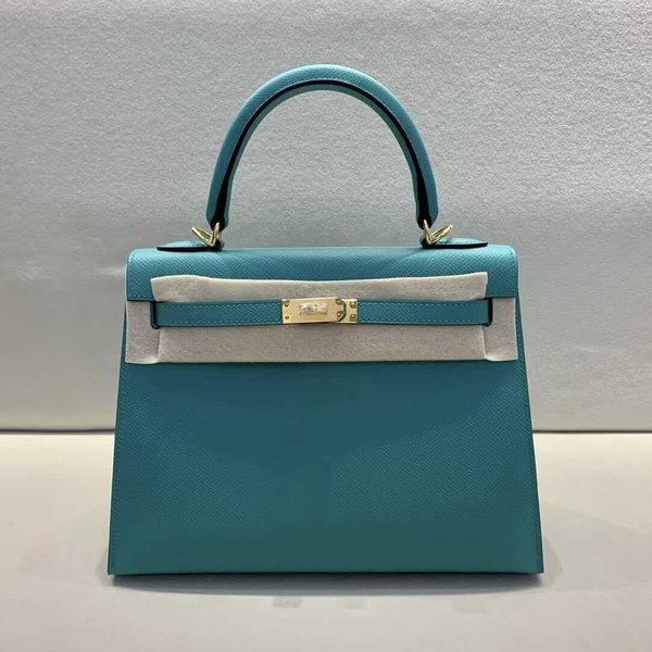 Hermès Kelly25 Epsom Vert Vérone x Gold Hardware
