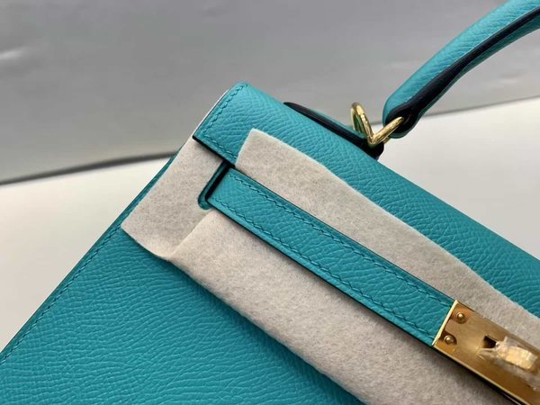 Hermès Kelly25 Epsom Vert Vérone x Gold Hardware