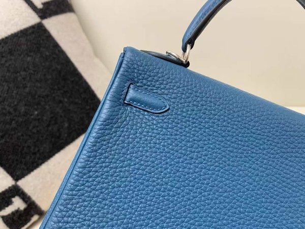 Hermès Kelly25 Togo Vert Bosphore x  Palladium Hardware