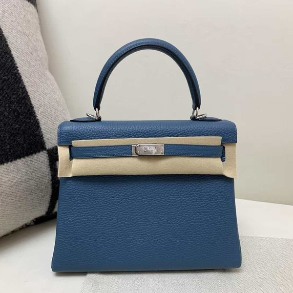 Hermès Kelly25 Togo Vert Bosphore x  Palladium Hardware
