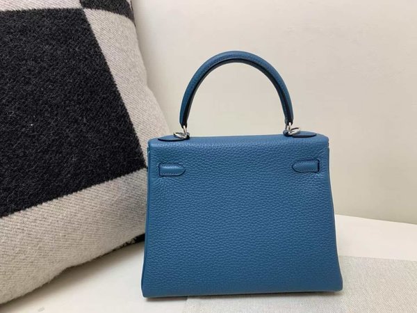 Hermès Kelly25 Togo Vert Bosphore x  Palladium Hardware