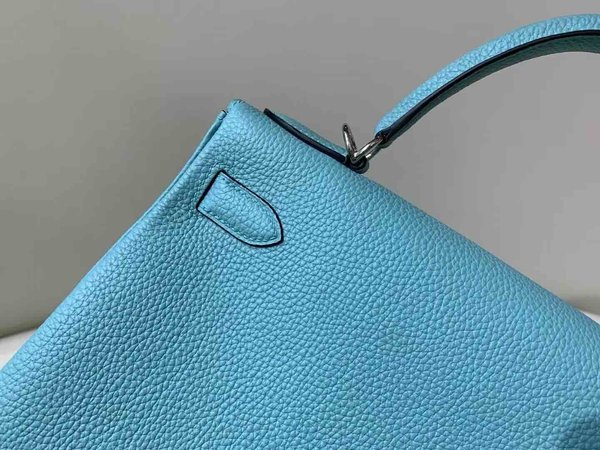 Hermès Kelly25 Togo Celeste x Palladium Hardware
