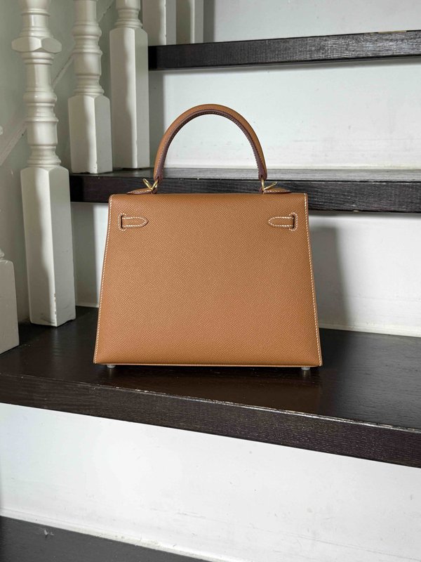 Hermès Kelly25 Epsom Gold x Gold Hardware