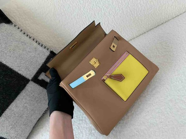 Hermès Kelly 25 Colormatic Swift Chai x Gold Hardware