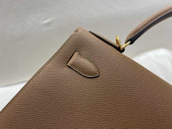 Hermès Kelly 25 Sellier Epsom Alezan x Gold Hardware