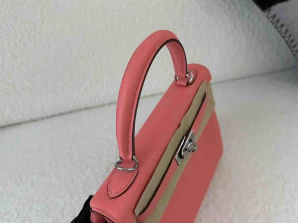 Hermès Kelly 25 Togo Summer Pink x Palladium Hardware