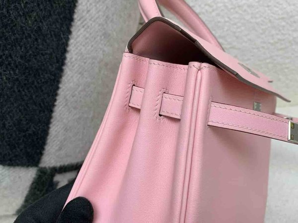 Hermès Kelly 25 Swift Rose Sakura (Interior Pearl Grey) x Palladium Hardware