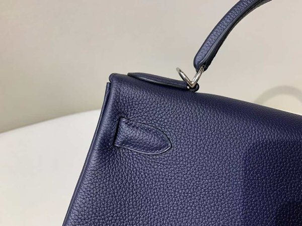 Hermès Kelly 25 Togo Noir x Palladium Hardware