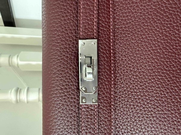 Hermès Kelly Ado Togo Rouge H x Palladium Hardware