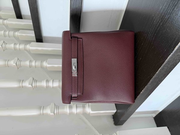 Hermès Kelly Ado Togo Rouge H x Palladium Hardware