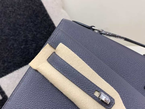 Hermès Kelly 20 Desordre Gris Foncé Epsom x Palladium Hardware