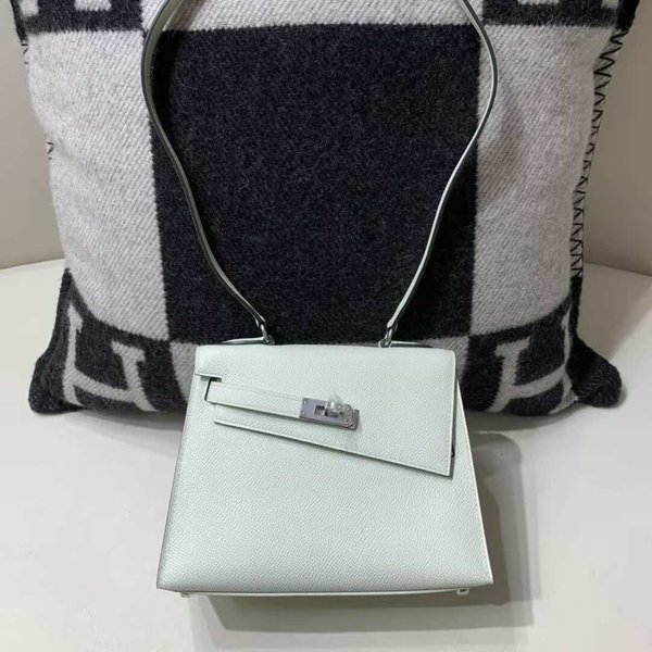 Hermès Kelly Desordre 20 Epsom Vert Fizz x Palladium Hardware