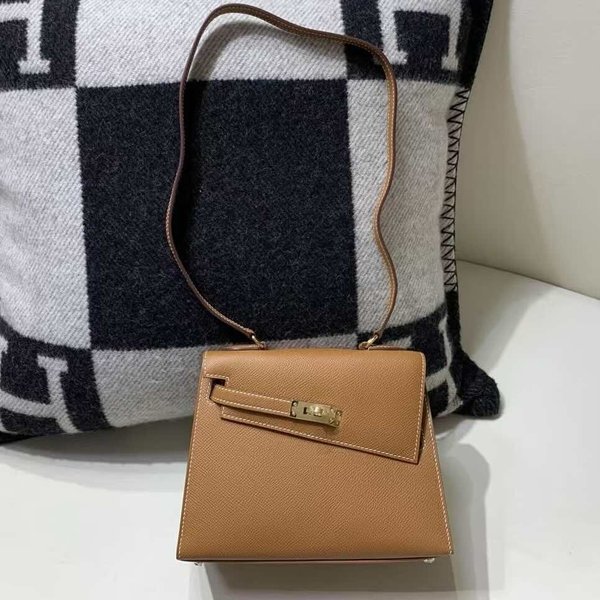 Hermès Kelly Desordre 20 Sellier Epsom Gold x Gold Hardware