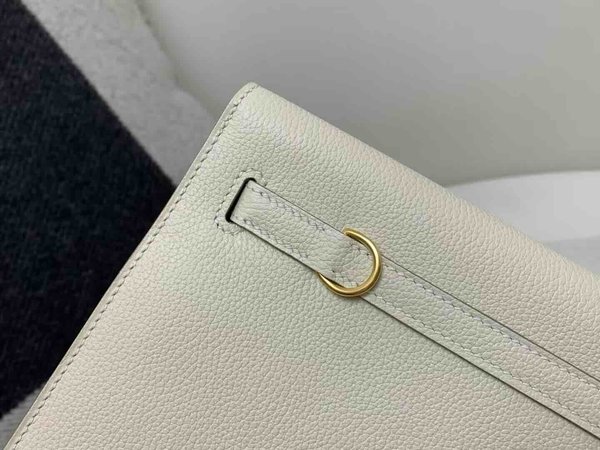 Hermès Kelly Danse Evercolor Nata x Gold Hardware