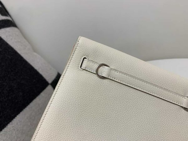 Hermès Kelly Danse Evercolor Craie x Palladium Hardware