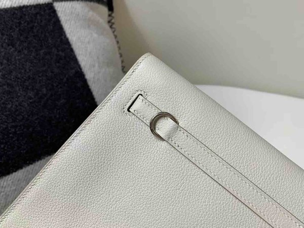 Hermès Kelly Danse 22 Evercolor Beton x Palladium Hardware