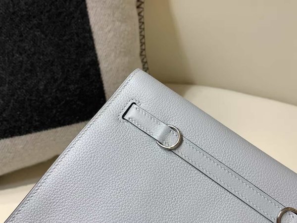 Hermès Danse Evercolor Bleu Brume x palladium hardware