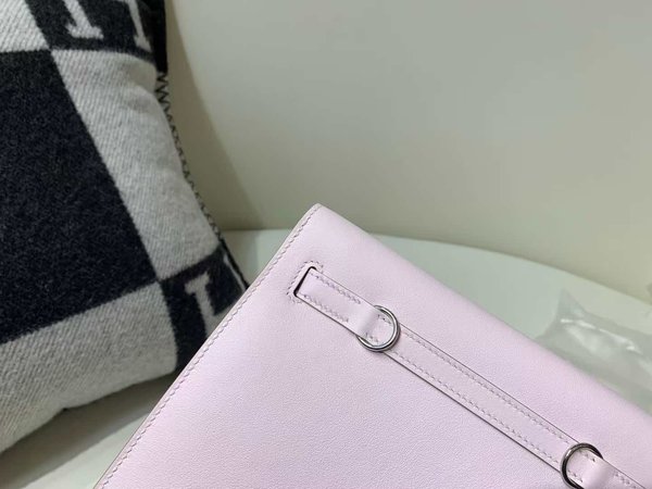 Hermès Kelly Danse Evercolor Mauve Pale x Palladium Hardware