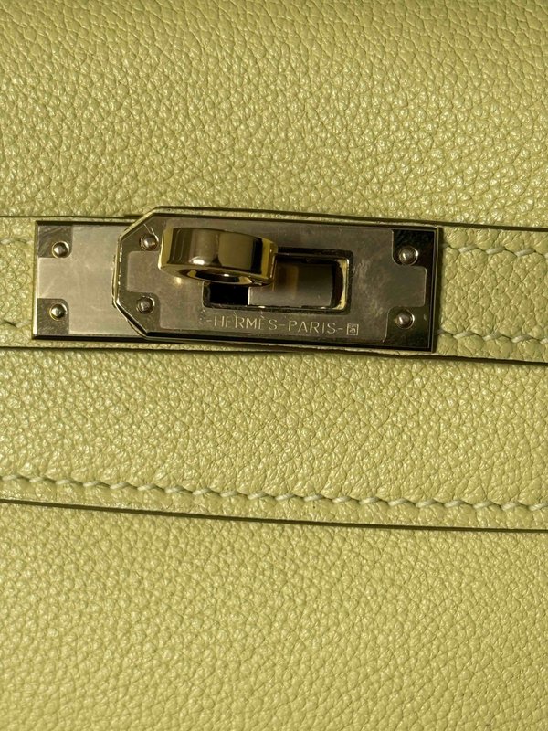 Hermès Kelly Danse II Evercolor Souffre x Gold Hardware