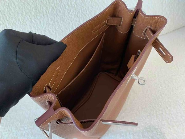 Hermès So Kelly 22 Togo Gold x Palladium Hardware